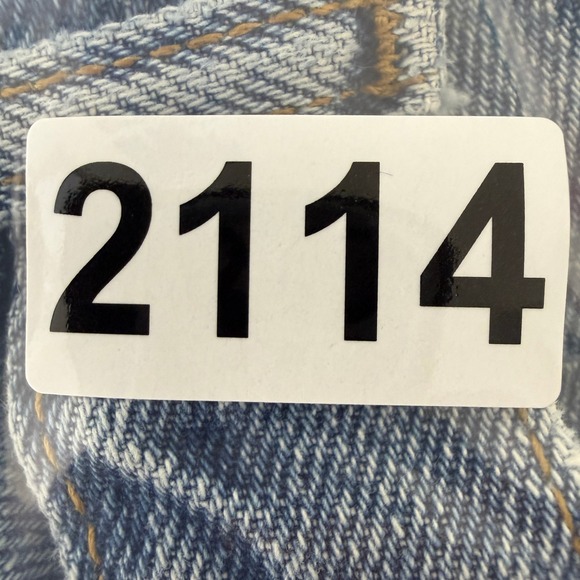 Levi's 505 Regular Fit Denim Jorts Shorts Mens 36 Light Wash Blue Vintage Y2K - Picture 10 of 10